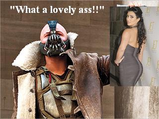 Kim Kardashian in Dark Knight 